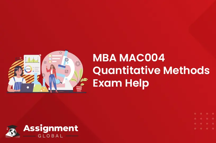 MBA MAC004 Quantitative Methods Exam Help